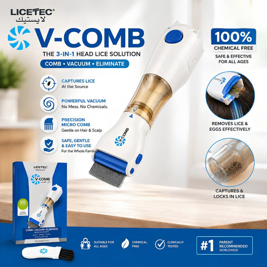 V-Comb Head Lice Removal Device – Safe & Chemical-Free Lice Solution
