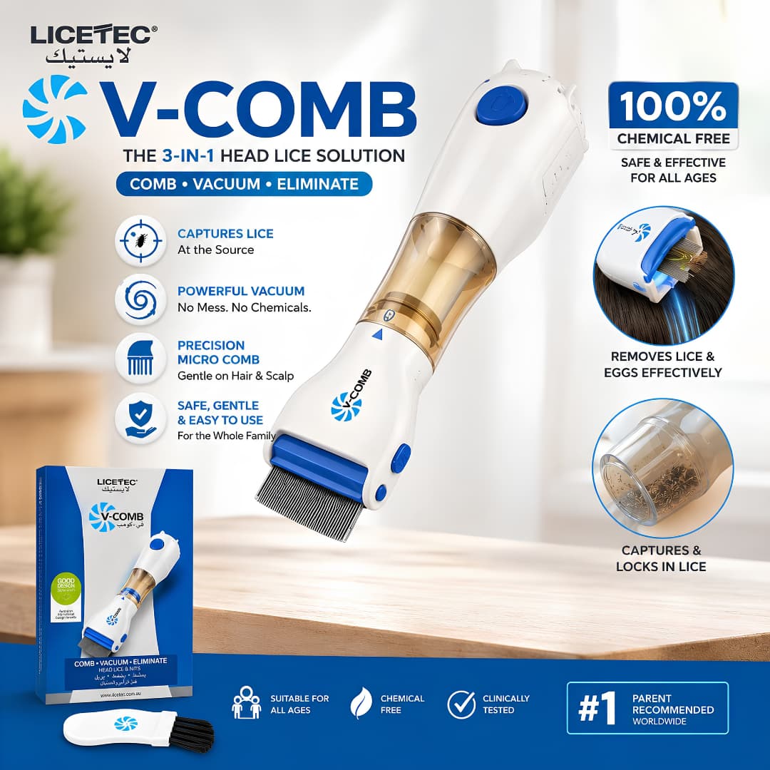 V-Comb Head Lice Removal Device – Safe & Chemical-Free Lice Solution