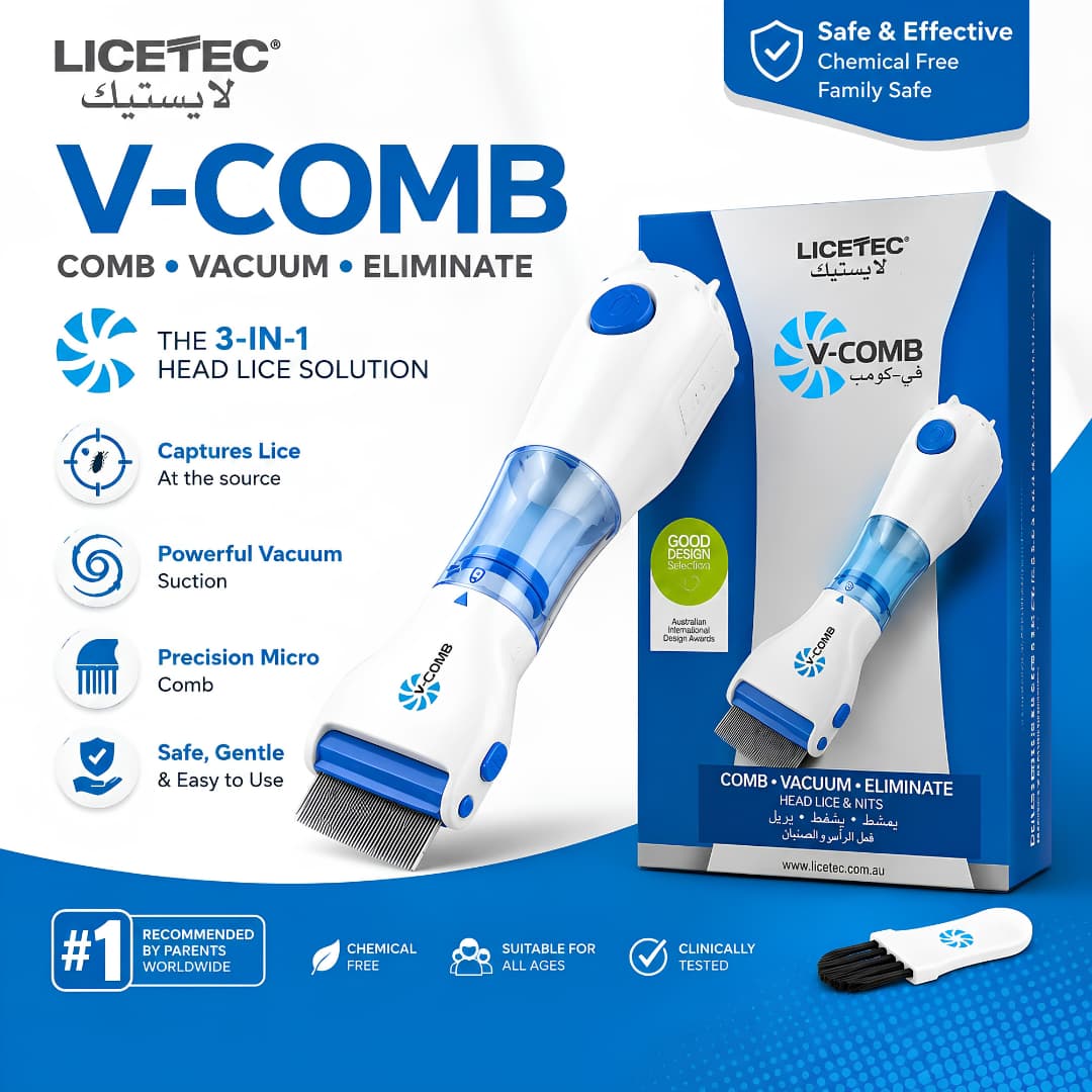 V-Comb Head Lice Removal Device – Safe & Chemical-Free Lice Solution